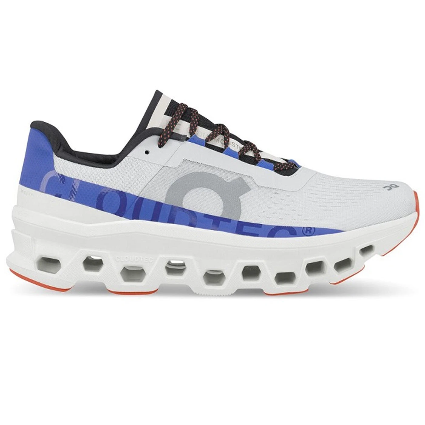On Running Scarpe On Cloudmonster - Bianco Blu 3 On Running Scarpe On Cloudmonster - Bianco Blu