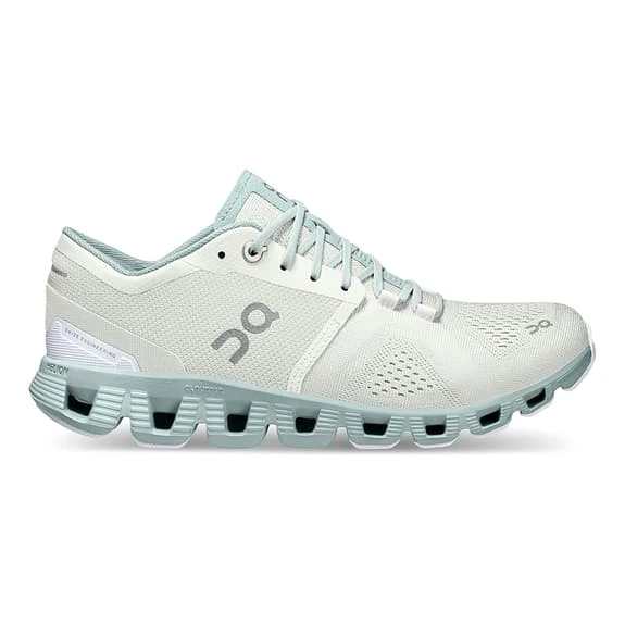 On Running Scarpe On Cloud X Bianco Sporco Turchese Donna 3 On Running Scarpe On Cloud X Bianco Sporco Turchese Donna