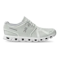 On Running Scarpe On Cloud 5 Verde Pallido Bianco Donna