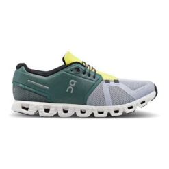 Scarpe On Running Cloud 5 Verde Scuro Giallo Blu