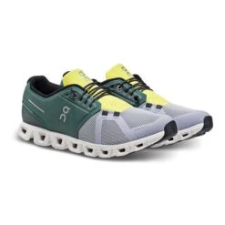 Scarpe On Running Cloud 5 Verde Scuro Giallo Blu -On Running on 59.98364 006