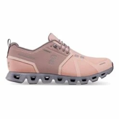 On Running Scarpe On Cloud 5 Waterproof Rosa Chiaro Grigio Donna